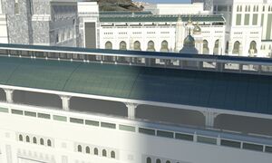 Brückendach mit PV Modulen in Mekka
