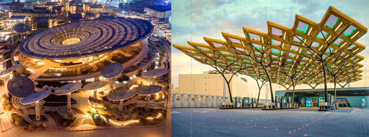 Sunovation eForm BIPV Module auf der Expo 2020 in Dubai